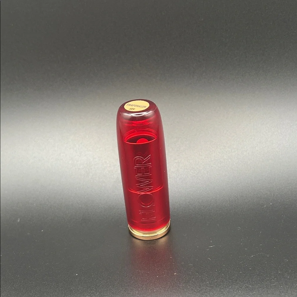 Red Lipstick in Transparent Red Case - Brand Flower